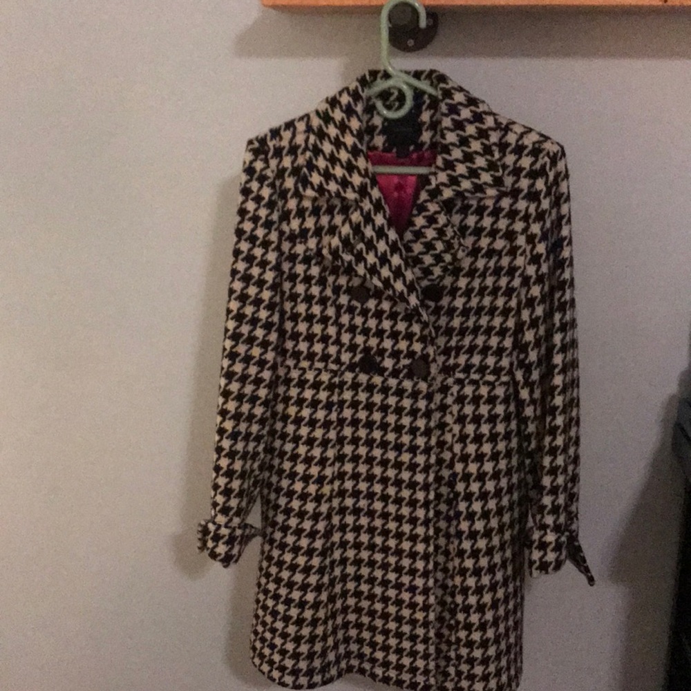 Express houndstooth winter coat